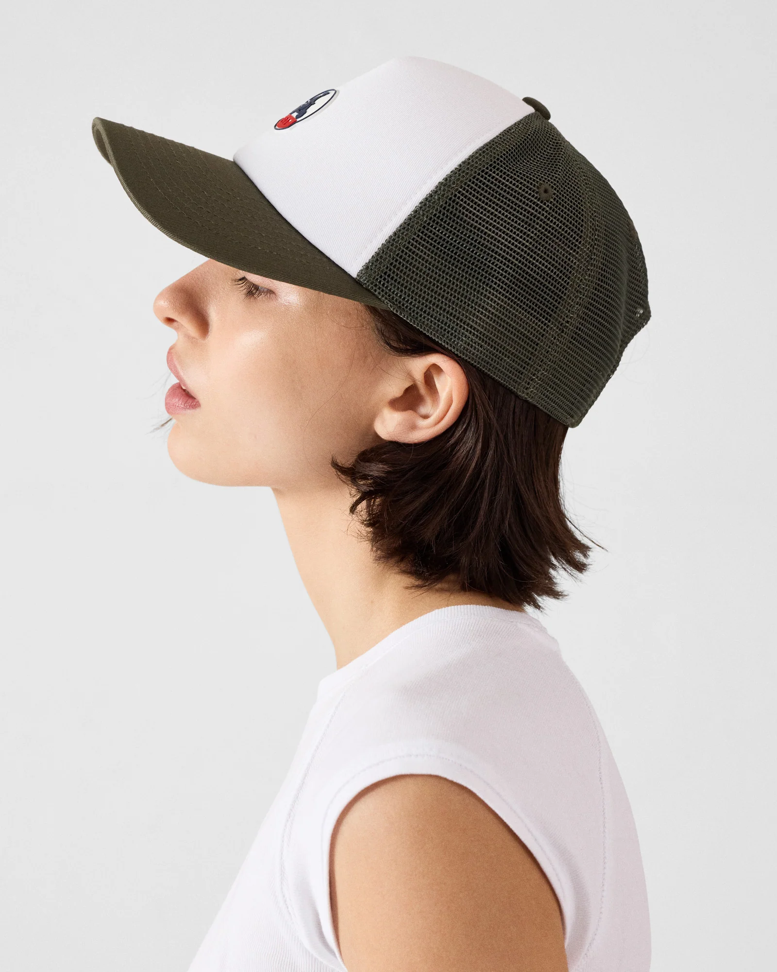 Casquette bicolore à filet Army/Blanc/Army Sail 2.0 - Image 4