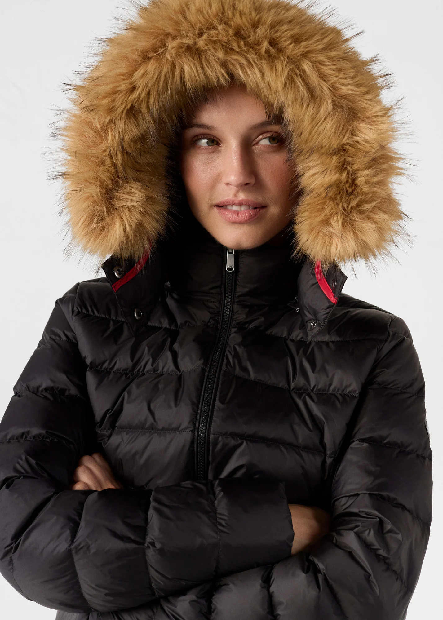 Doudoune à capuche Grand Froid Noir Luxe - Image 5