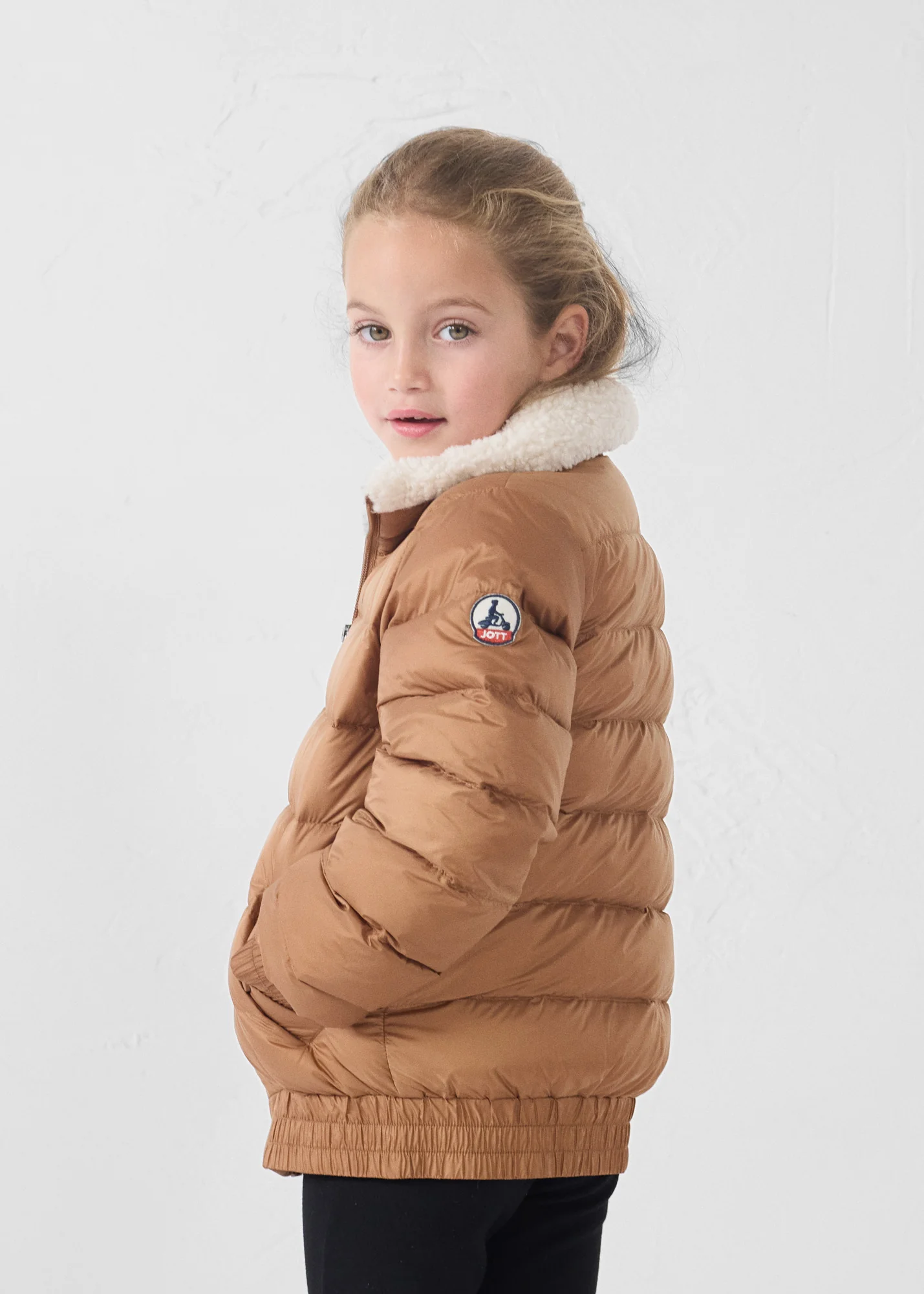 Doudoune enfant aviateur Sucre roux Bass - Image 4