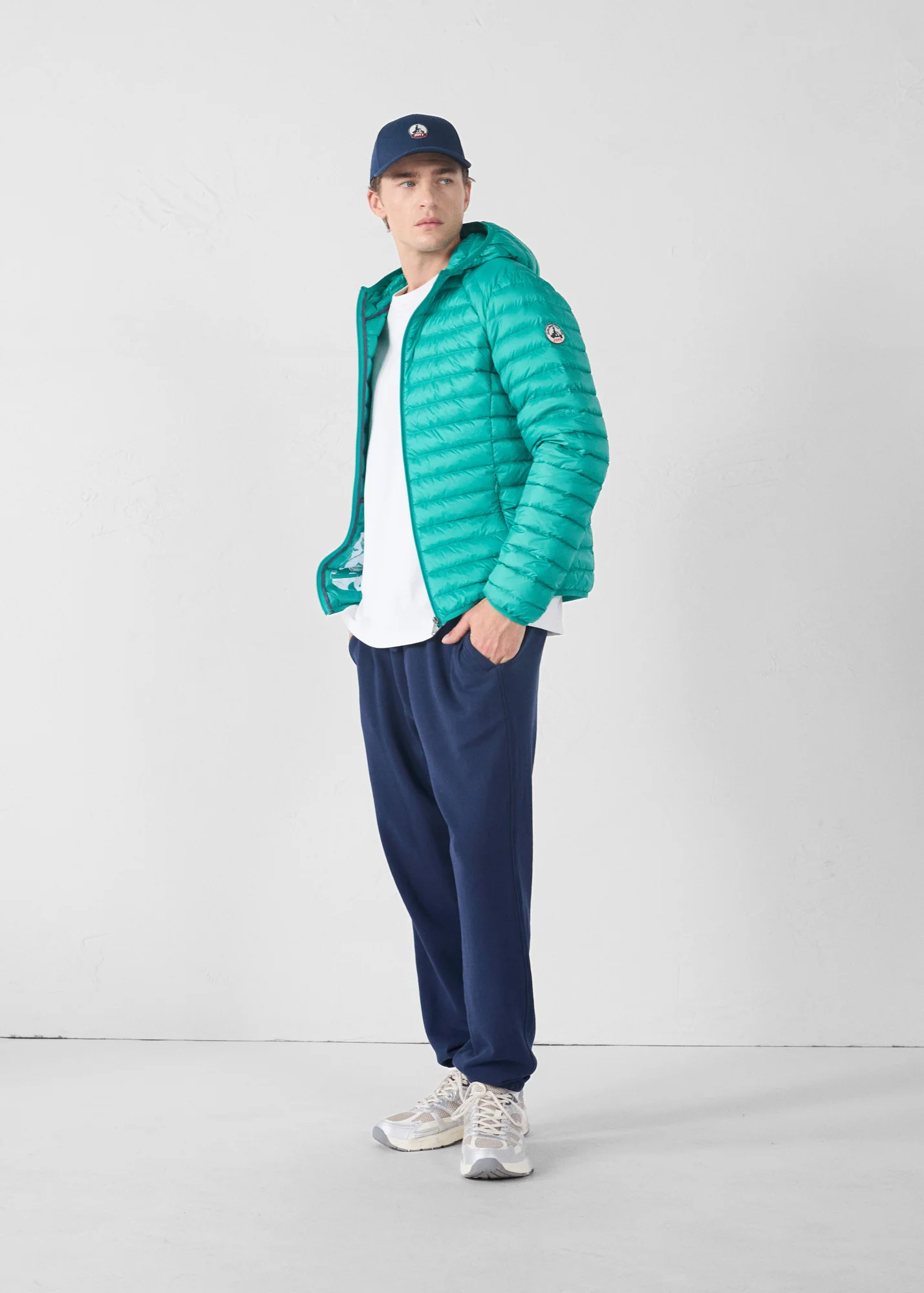 Doudoune légère à capuche Vert persan Nico - Image 3