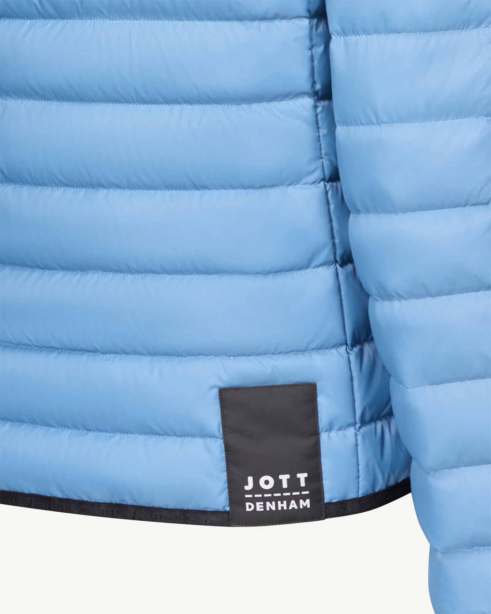 Doudoune légère avec détails en denim Bleu délavé Flight WNW JOTT x DENHAM - Image 4