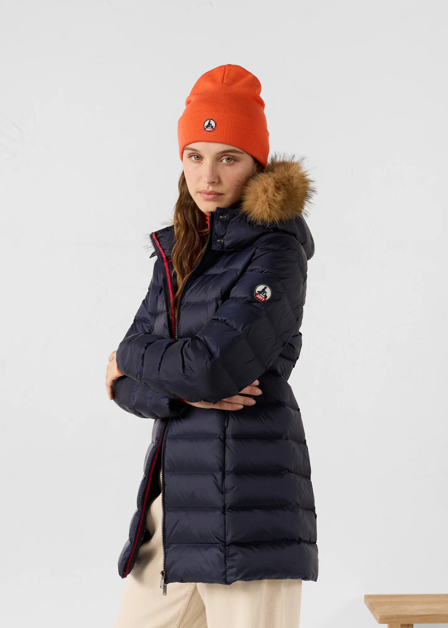 Doudoune mi-longue Grand Froid Marine Perle - Image 3