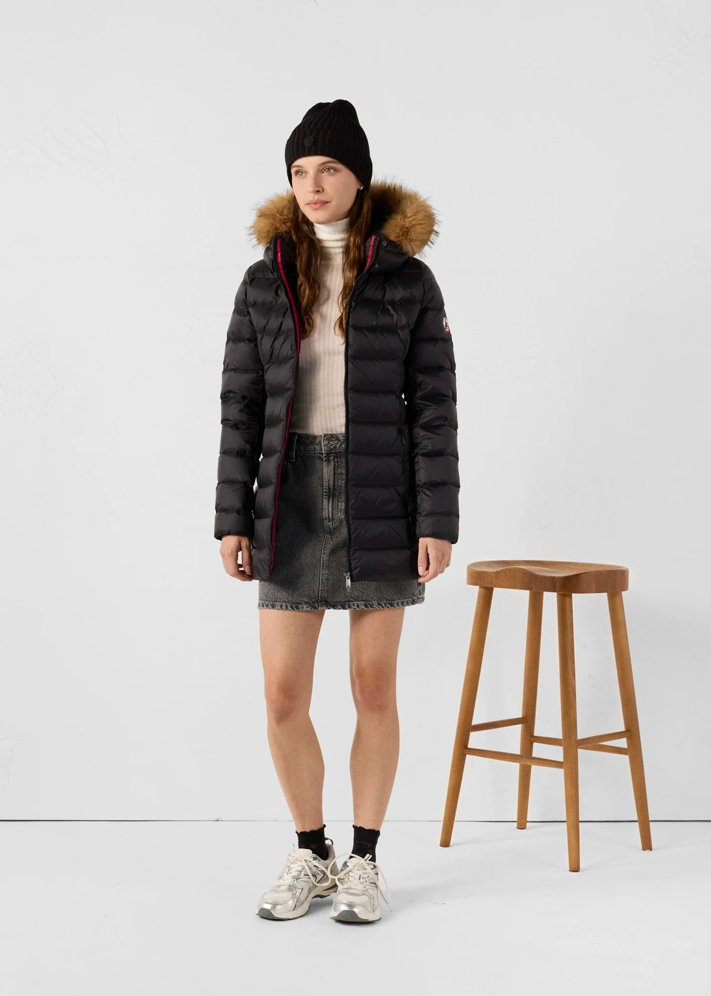 Doudoune mi-longue Grand Froid Noir Perle - Image 3