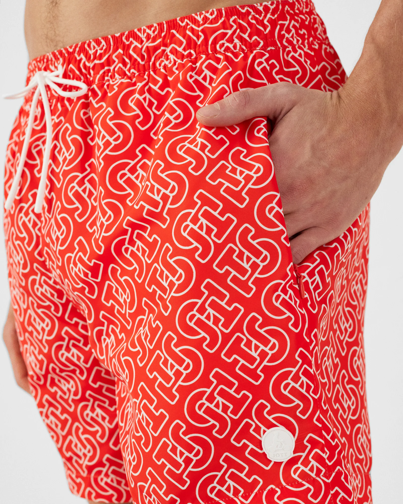 Maillot de bain Mono rouge feu Niolon monogram - Image 5