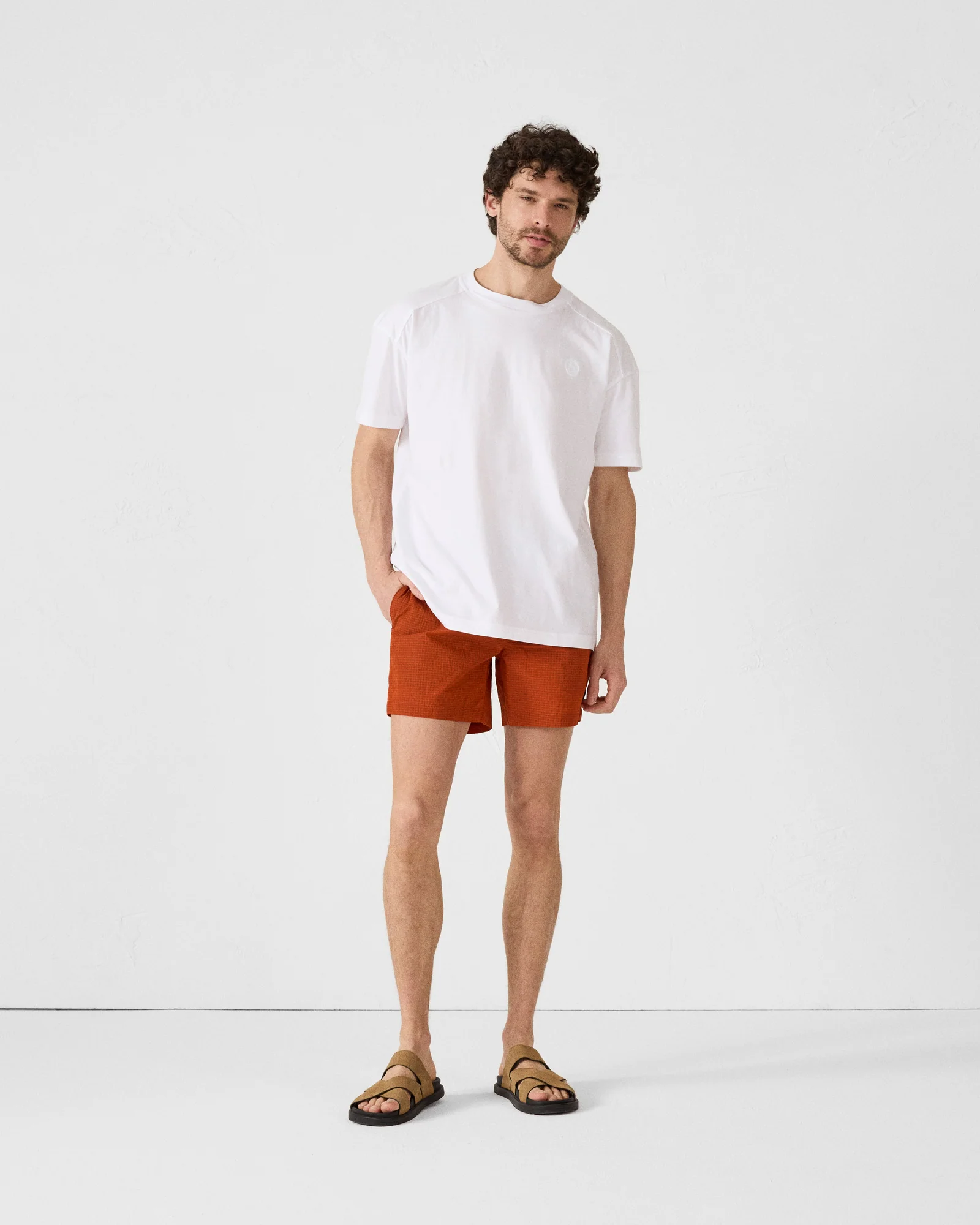 Maillot de bain Rouge feu Steve - Image 4